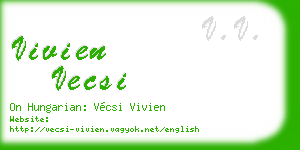 vivien vecsi business card