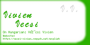 vivien vecsi business card